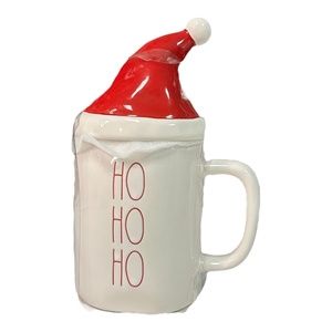 Rae Dunn "HO HO HO" White Figural Coffee Mug